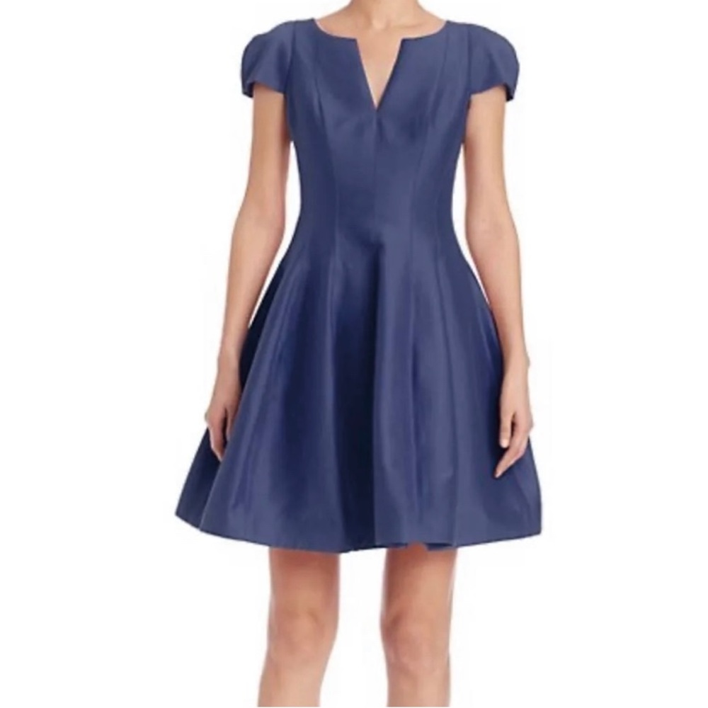 Halston Heritage Navy Blue Cocktail Dress